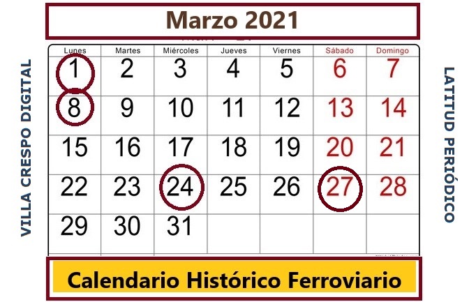 CALENDARIO MARZO